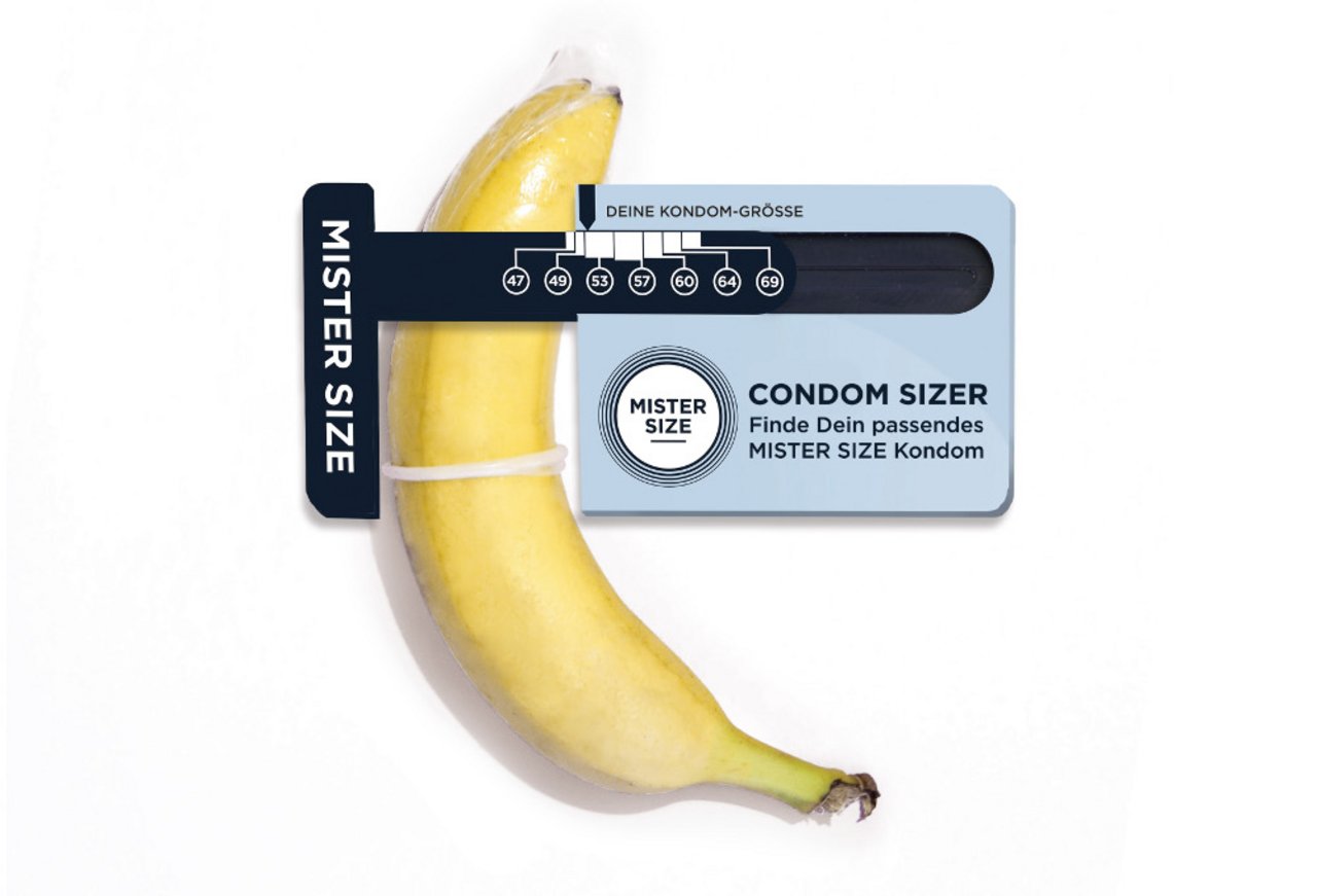 Kondom Sizer med banan