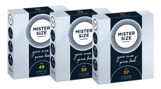 MISTER SIZE Prøvesæt 49-53-57 (3x3 kondomer)