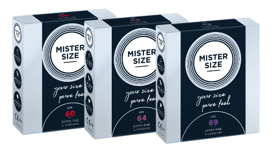 MISTER SIZE Prøvesæt 60-64-69 (3x3 kondomer)