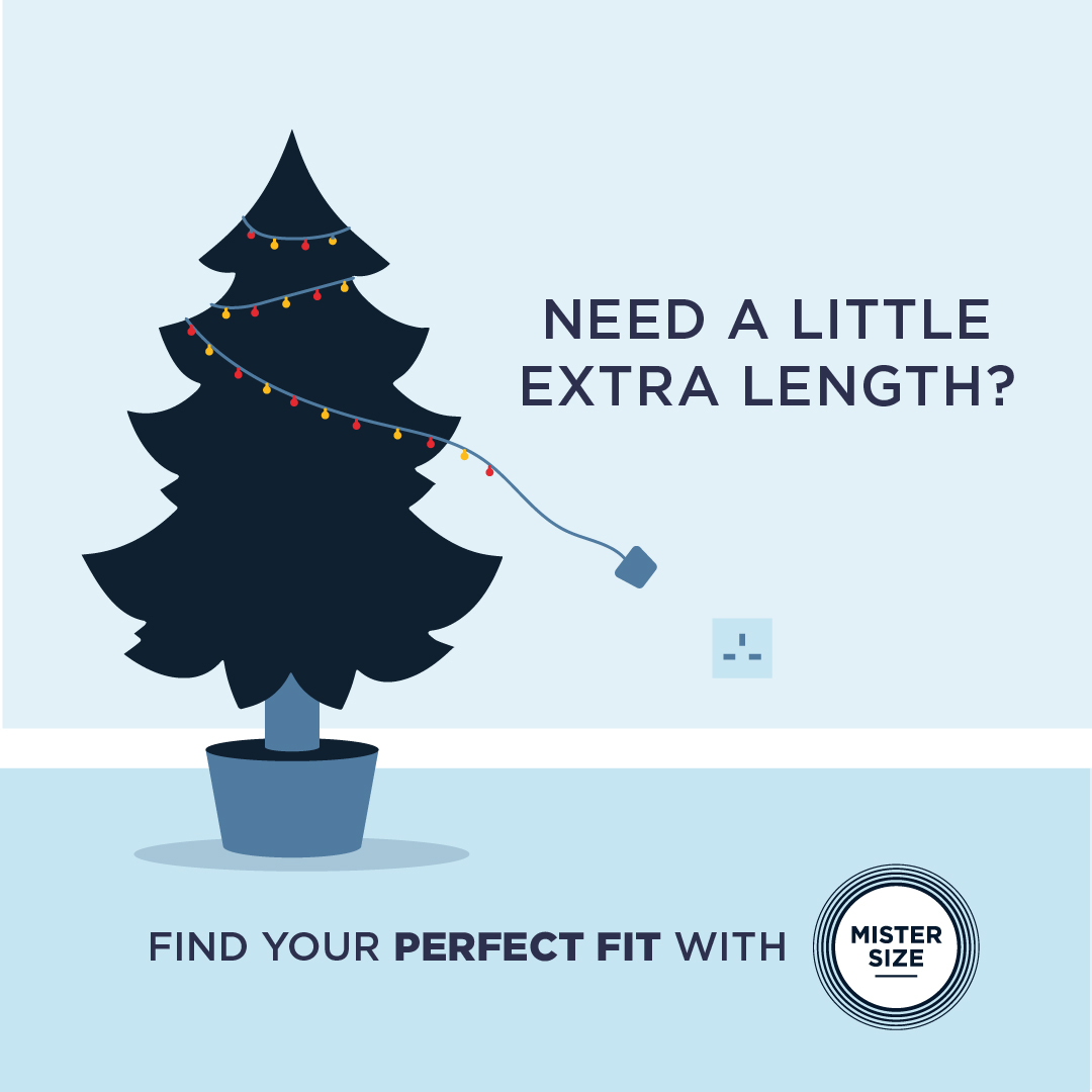 Juletræ med lys, hvor kablet er for kort