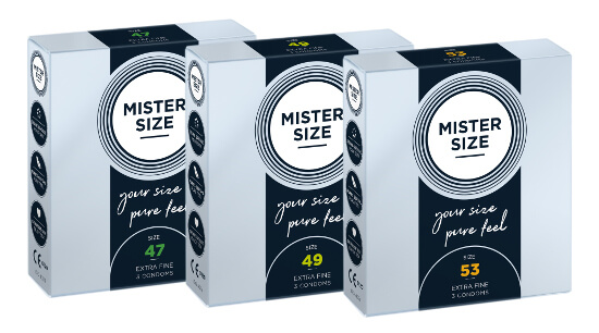 MISTER SIZE Prøvesæt 47-49-53 (3x3 kondomer)